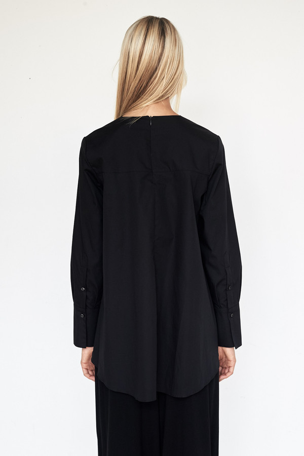 Fabiana Pigna Cotton Luisa Blouse - Black Fabiana Pigna Cotton Luisa Blouse - Black
