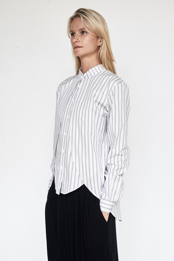 Assembly New York Cotton Stripe Calla Top Assembly New York Cotton Stripe Calla Top