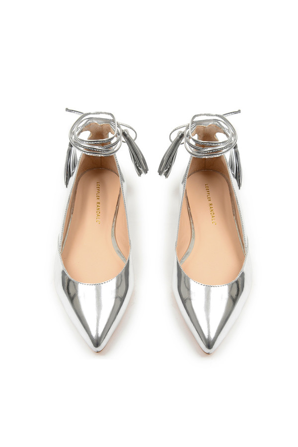 Loeffler Randall Penelop Silver Flats Loeffler Randall Penelop Silver Flats