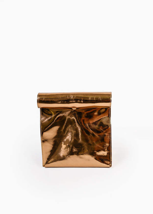 S M K - Copper Foldover Bag S M K - Copper Foldover Bag