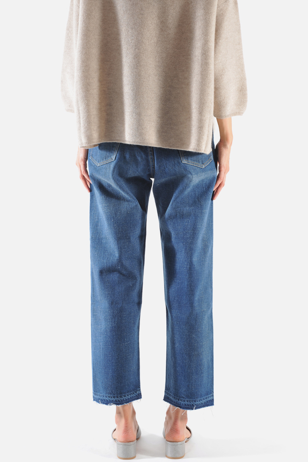 Medum Repair Ankle Cut Jeans by Chimala Medum Repair Ankle Cut Jeans by Chimala