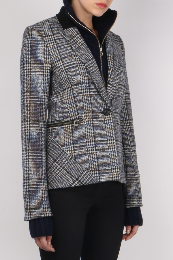 Veronica Beard Forest Knit Collar Schoolboy Veronica Beard Forest Knit Collar Schoolboy