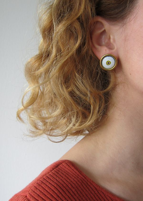 enamel eye earrings enamel eye earrings