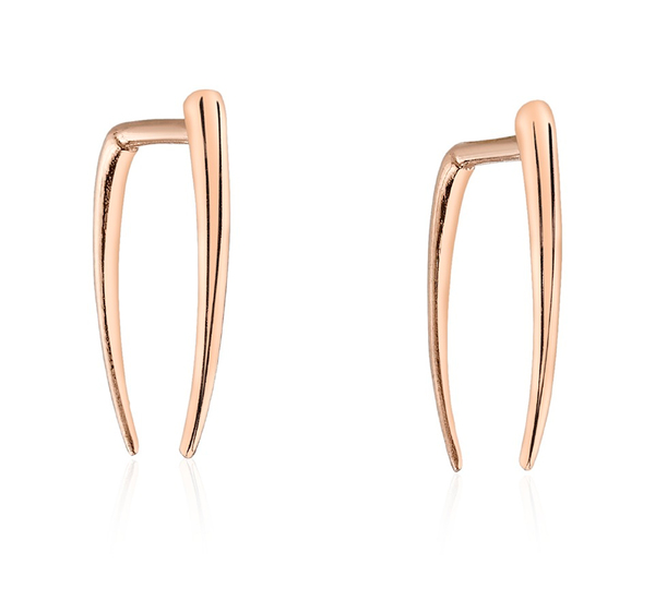 Gabriela Artigas 14K Rose Infinite Tusk Earrings Gabriela Artigas 14K Rose Infinite Tusk Earrings