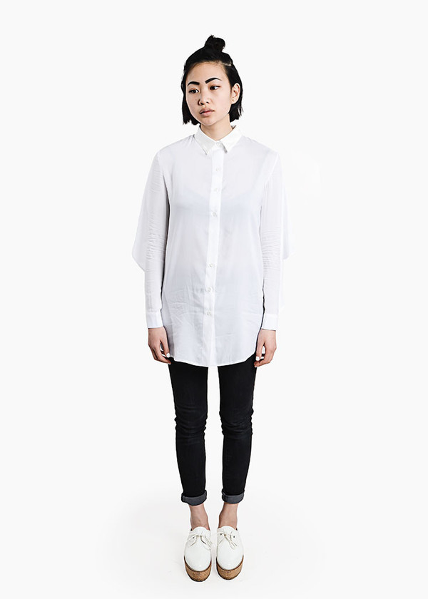 S M K White U-Back Shirt S M K White U-Back Shirt