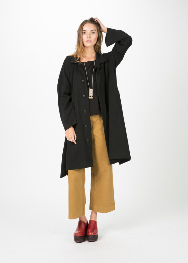Nocturne #22 Draped Knit Wool Coat Nocturne #22 Draped Knit Wool Coat