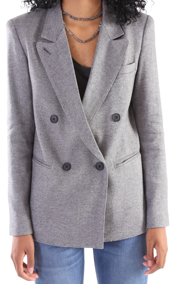 Smythe Double Breasted Blazer w/ Detachable Faux Fur Smythe Double Breasted Blazer w/ Detachable Faux Fur