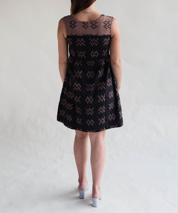 Ace & Jig Black Sampler Bedford Dress Ace & Jig Black Sampler Bedford Dress