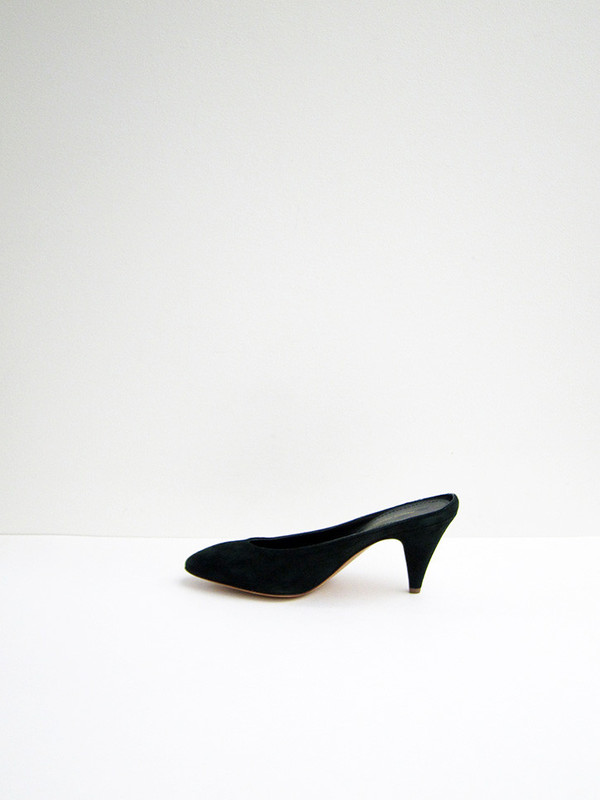 Mansur Gavriel Classic Heel Slipper, Moss Suede Mansur Gavriel Classic Heel Slipper, Moss Suede