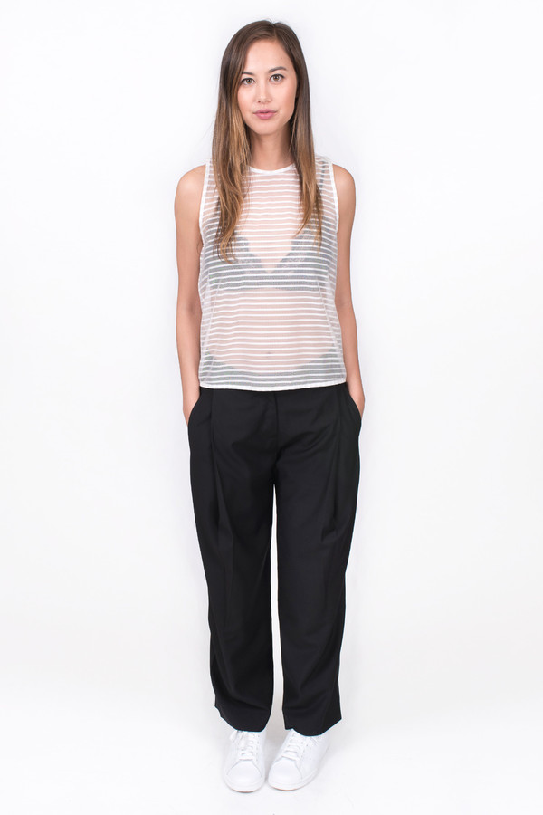The Lady & the Sailor Keyhole Tank Sheer Stripe The Lady & the Sailor Keyhole Tank Sheer Stripe