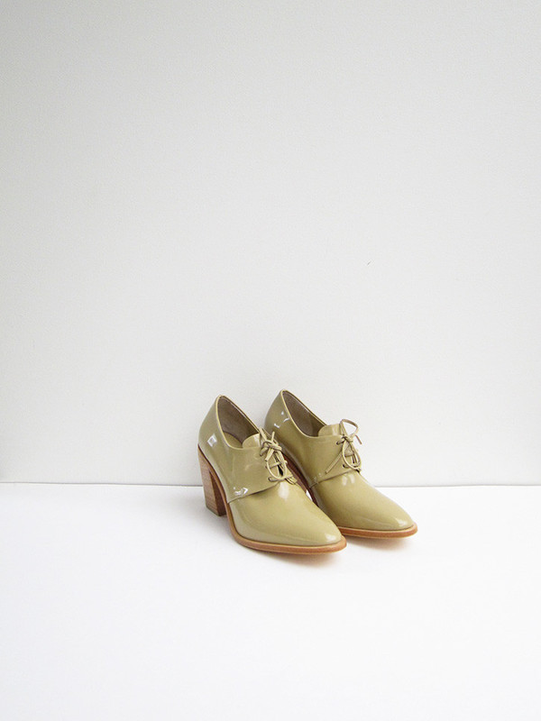 Maryam Nassir Zadeh Flavia Heeled Brogue, Camel Shine Maryam Nassir Zadeh Flavia Heeled Brogue, Camel Shine