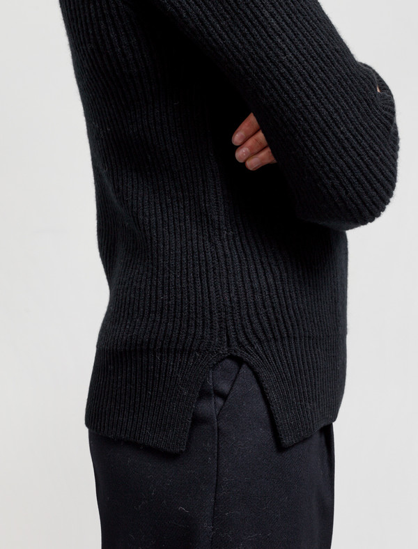 Norse Projects Hege Lambswool Sweater Black Norse Projects Hege Lambswool Sweater Black