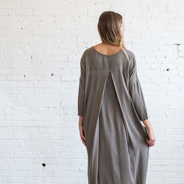 Black Crane Pleated Cocoon Dress Black Crane Pleated Cocoon Dress