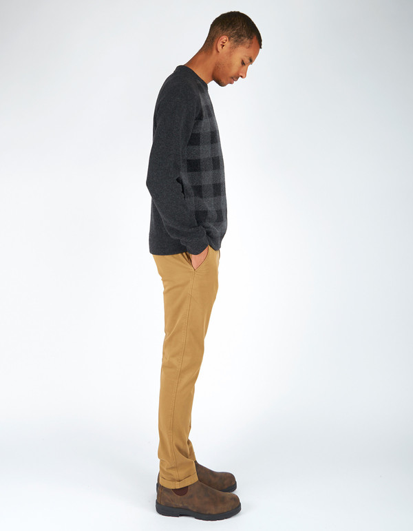 Men's Woolrich John Rich & Bros. Buffalo Check Crew Charcoal Men's Woolrich John Rich & Bros. Buffalo Check Crew Charcoal