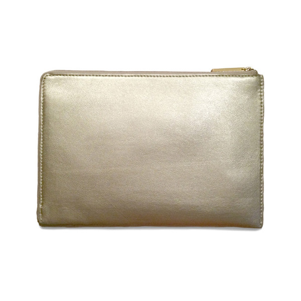 Eayrslee - Harper Clutch in Rose Gold Lizard Eayrslee - Harper Clutch in Rose Gold Lizard