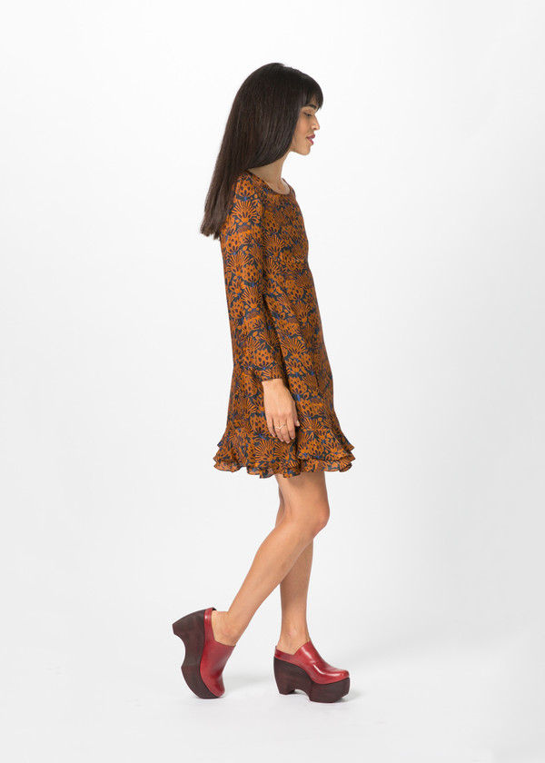 Odeeh Ruffle Hem A-Line Dress Odeeh Ruffle Hem A-Line Dress