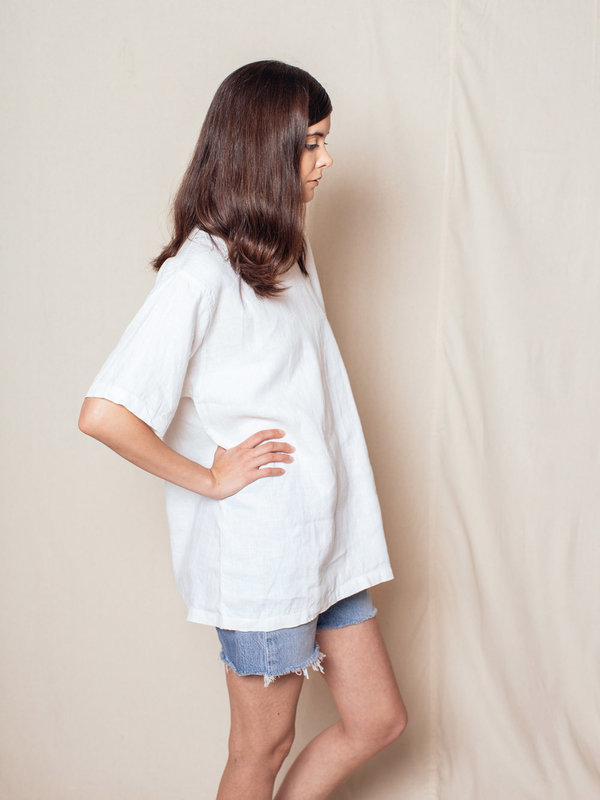 Lloyd White Linen Tee Lloyd White Linen Tee