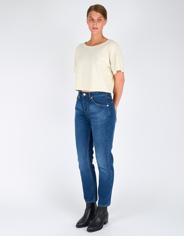 Neuw Lexi Slim Straight Jean Stoney Blue Neuw Lexi Slim Straight Jean Stoney Blue