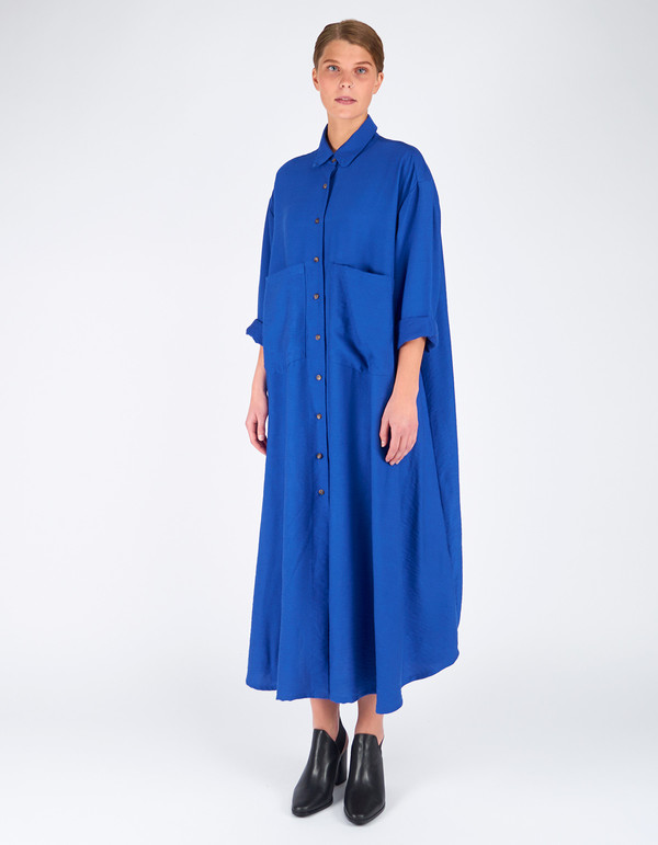 Sunja Link Shirt Dress Electric Blue Sunja Link Shirt Dress Electric Blue