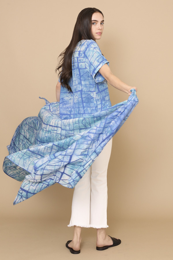 Osei-Duro Bena Scarf in Waterbolt Osei-Duro Bena Scarf in Waterbolt
