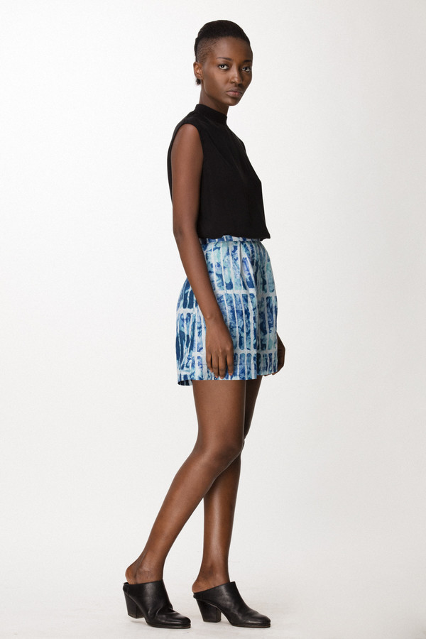 Osei-Duro Lorem Shorts in Marine Chalk Osei-Duro Lorem Shorts in Marine Chalk