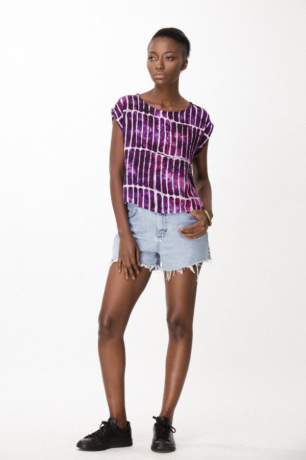 Osei-Duro Maena Shell in Fuchsia Chalk Osei-Duro Maena Shell in Fuchsia Chalk