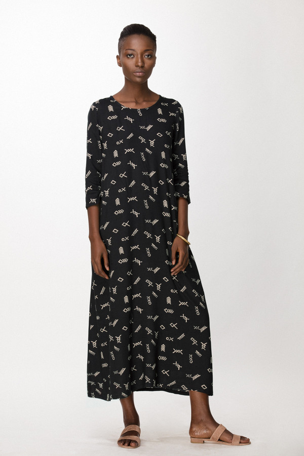 Osei-Duro Nima Dress in Black Jot Osei-Duro Nima Dress in Black Jot