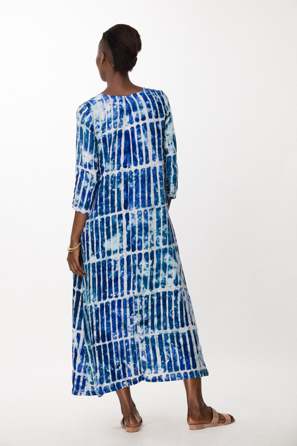 Osei-Duro Nima Dress in Marine Chalk Osei-Duro Nima Dress in Marine Chalk
