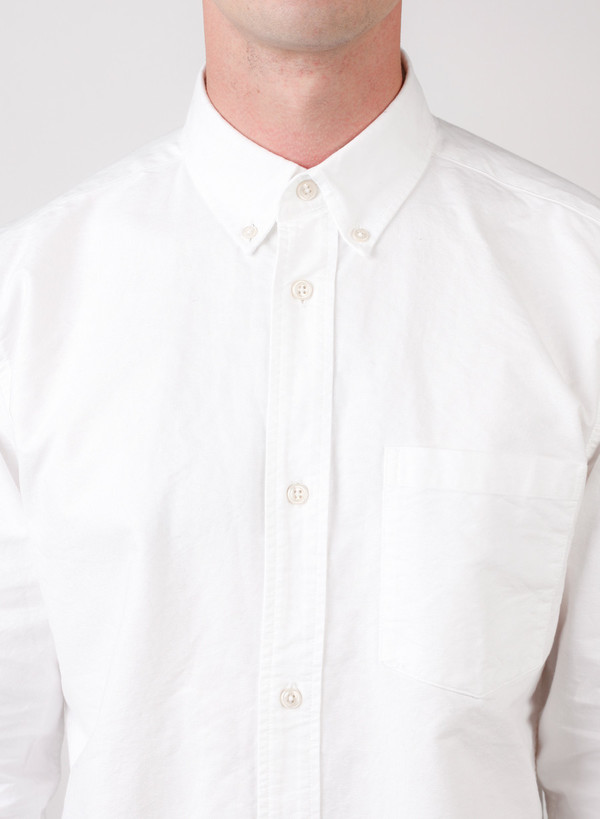 Men's Our Legacy 1940's Shirt Heavy White Oxford Men's Our Legacy 1940's Shirt Heavy White Oxford