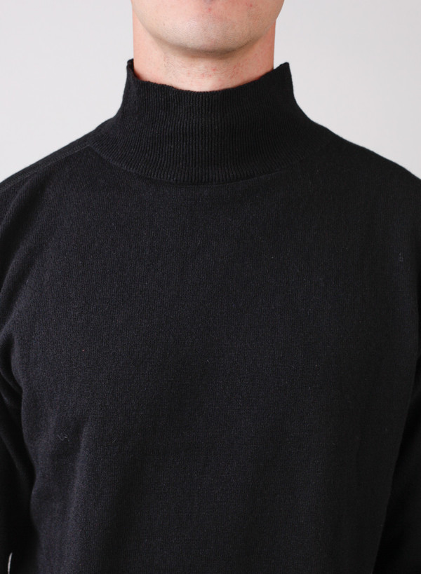 Our Legacy Base Turtleneck Black Merino Our Legacy Base Turtleneck Black Merino