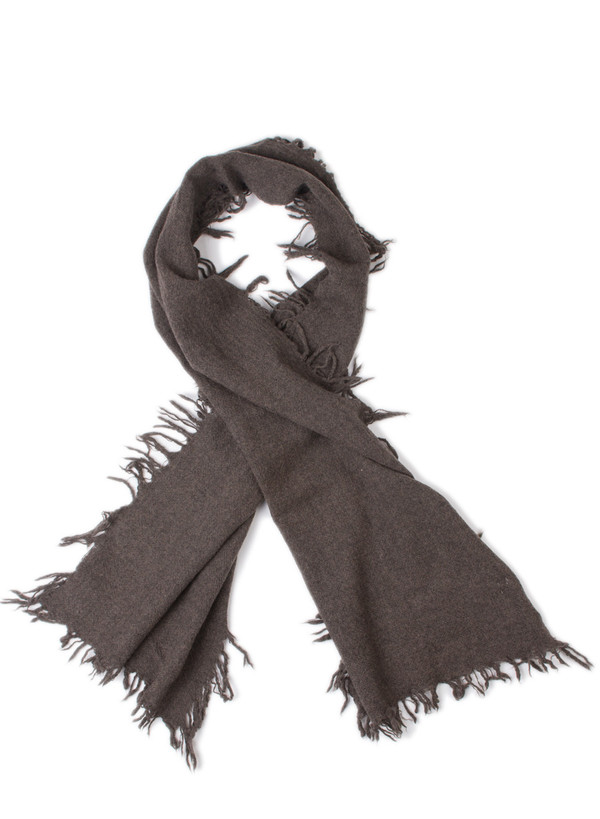 Our Legacy Fringed Scarf Mudd Our Legacy Fringed Scarf Mudd