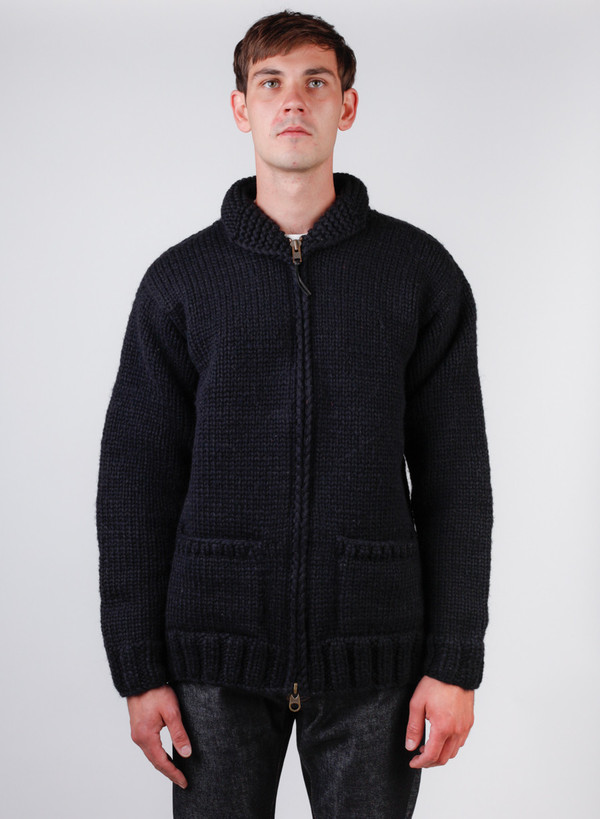 FAIZ T.S. Keil Double-Zip Cowichan Black FAIZ T.S. Keil Double-Zip Cowichan Black