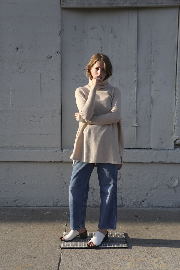 O-M Cashmere Tunic, Oat O-M Cashmere Tunic, Oat