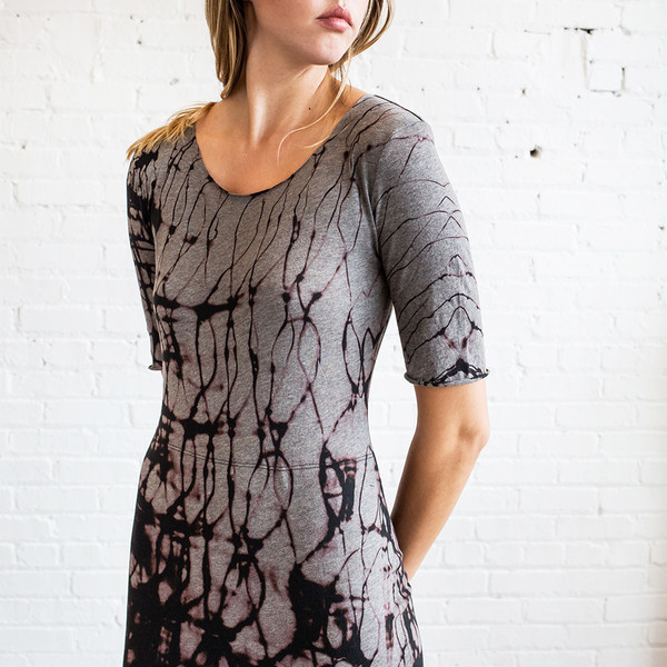 Raquel Allegra Short Sleeve Fitted Dress Raquel Allegra Short Sleeve Fitted Dress