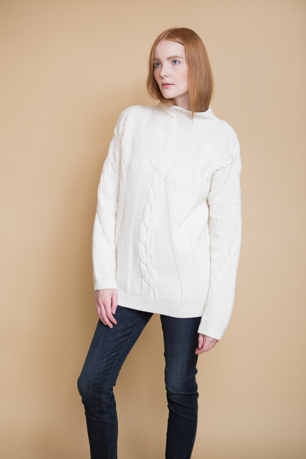 Reality Studio Cable Pullover / Creme Reality Studio Cable Pullover / Creme
