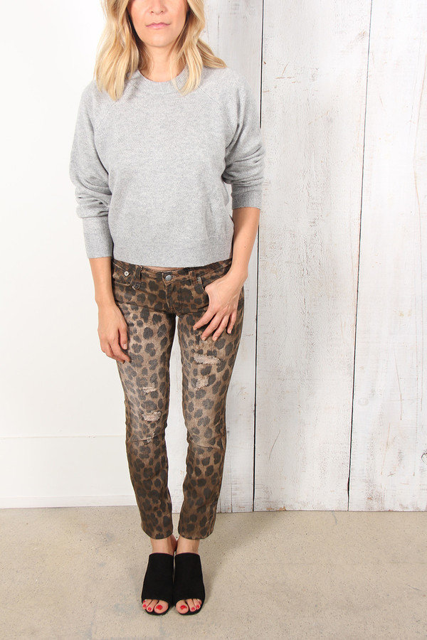 R13 LEOPARD PRINT KATE SKINNY JEAN R13 LEOPARD PRINT KATE SKINNY JEAN