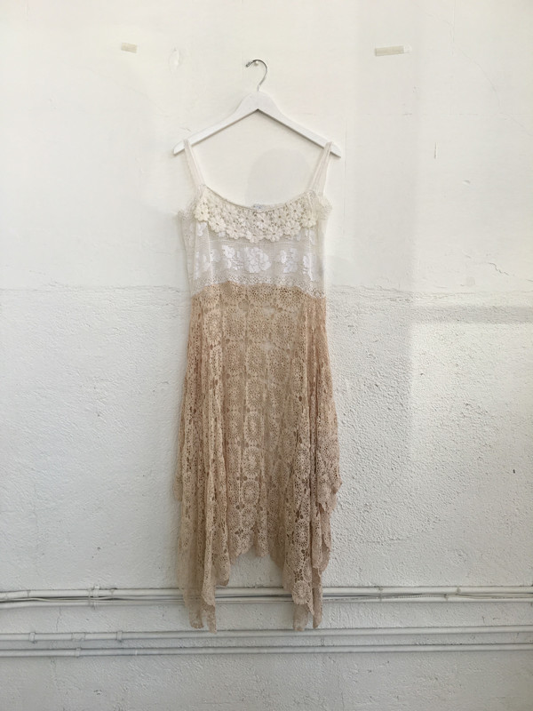 Place Nationale Skinny Strap Crochet Midi Dress Place Nationale Skinny Strap Crochet Midi Dress