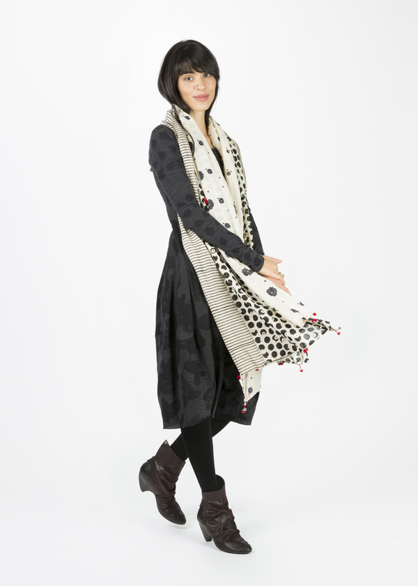 Pero Three Panel Mixed Pattern Scarf Pero Three Panel Mixed Pattern Scarf