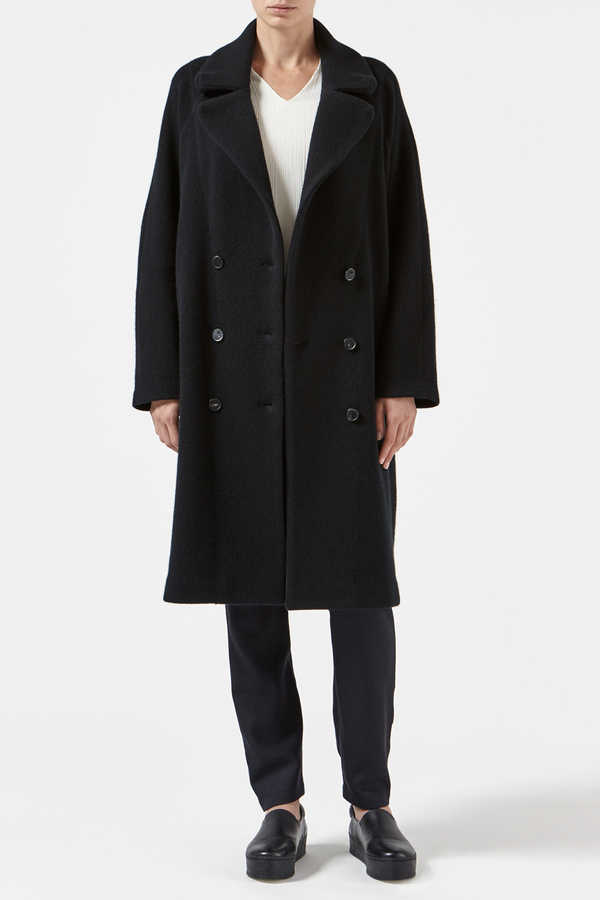Black Cashmere Martel Coat by Oyuna Black Cashmere Martel Coat by Oyuna