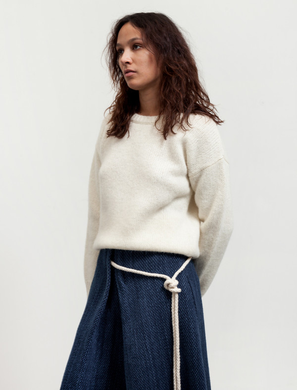 Cristaseya Womens Shetland Sweater White Cristaseya Womens Shetland Sweater White