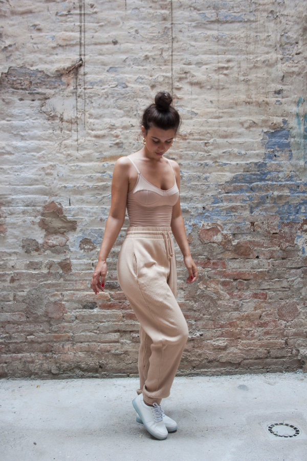 Baserange - Sweat Pants Rib Carl Johan Nude Baserange - Sweat Pants Rib Carl Johan Nude