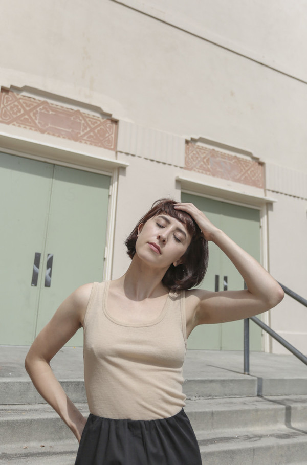 Baserange Fidar Tank Top in Carl Johan Nude Baserange Fidar Tank Top in Carl Johan Nude