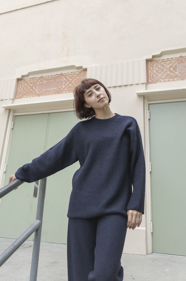 Baserange Sylvie Pullover in Navy Baserange Sylvie Pullover in Navy