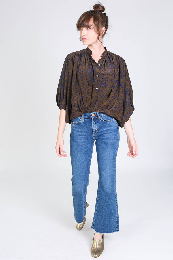 No.6 Store Circle blouse in olive spray No.6 Store Circle blouse in olive spray