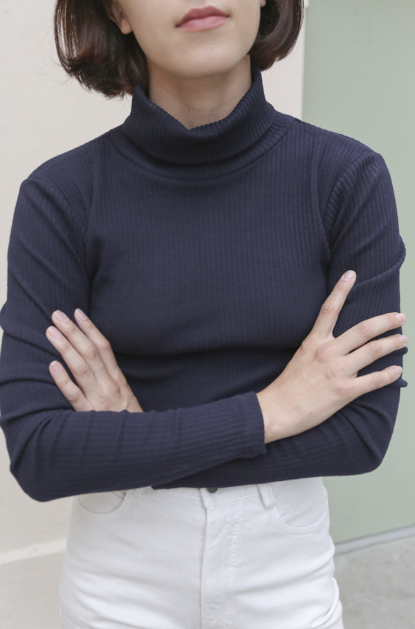 Delfina Balda Nova Turtleneck in Navy Delfina Balda Nova Turtleneck in Navy