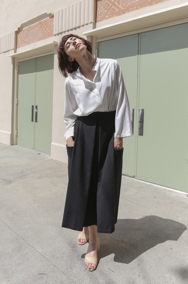 Wolcott : Takemoto Gladys Skirt in Black Wolcott : Takemoto Gladys Skirt in Black