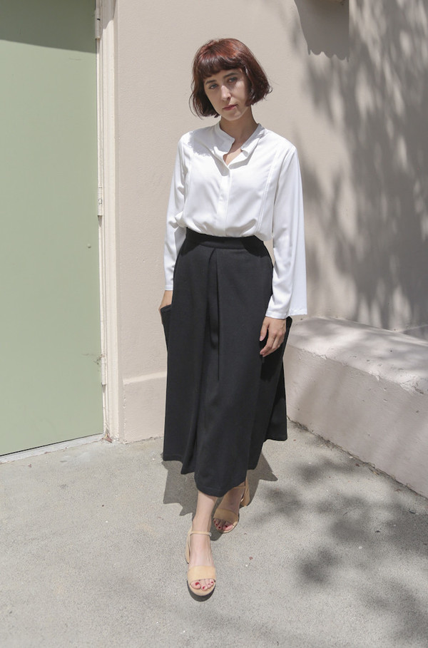 Wolcott : Takemoto Gladys Skirt in Black Wolcott : Takemoto Gladys Skirt in Black