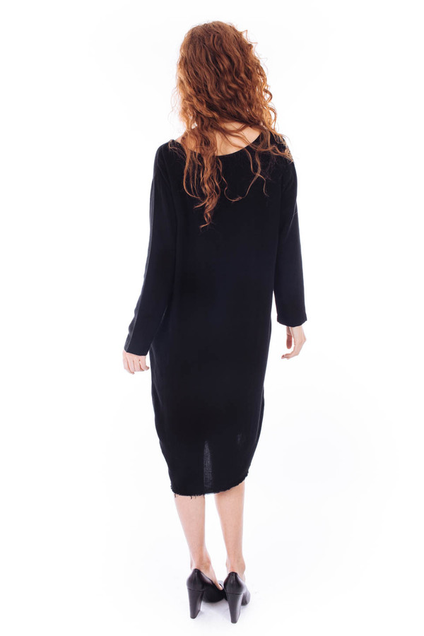 Black Crane Slim Dress (Black) Black Crane Slim Dress (Black)