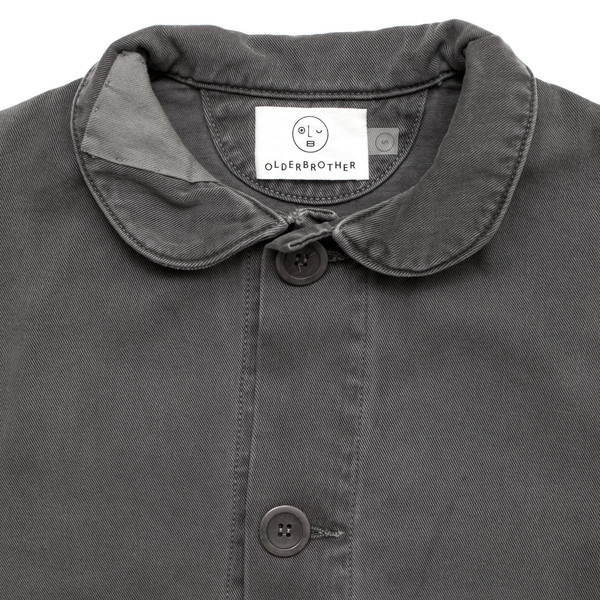 Olderbrother Patched Denim Chore Coat - Gray Olderbrother Patched Denim Chore Coat - Gray