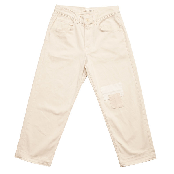 Olderbrother Patched Denim Five Pocket - Natural Olderbrother Patched Denim Five Pocket - Natural